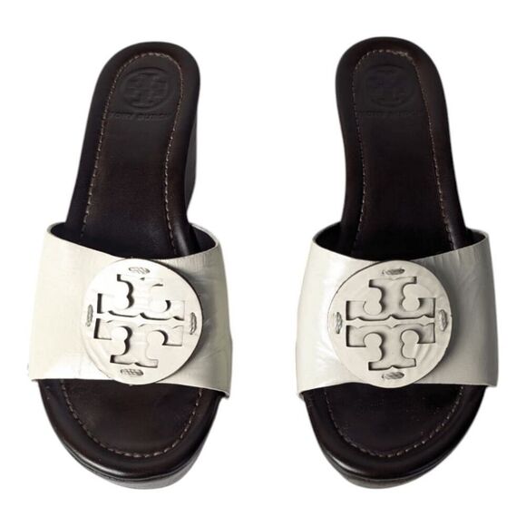 TORY BURCH Patty Platform Wedge Sandal Size 7M - Picture 4 of 7
